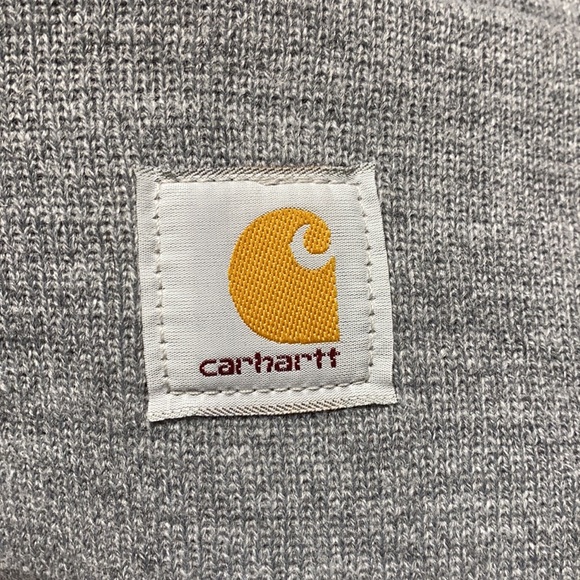 Carhartt beanie hat light gray - Picture 3 of 7